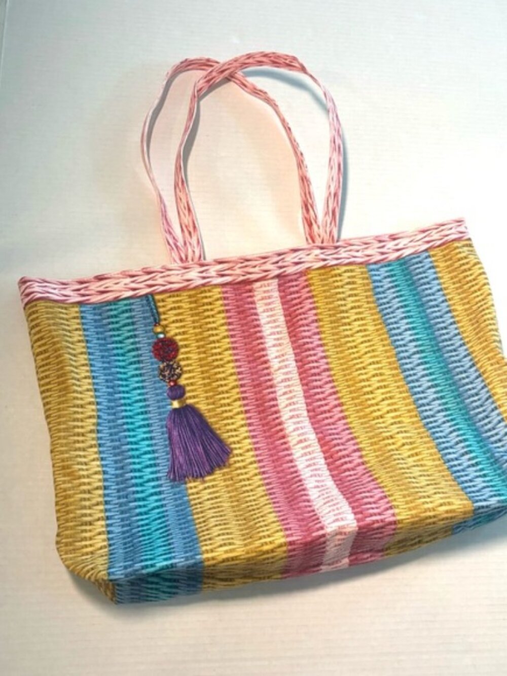 Estee Lauder travel beach tote shopping bag LARGE--NEW